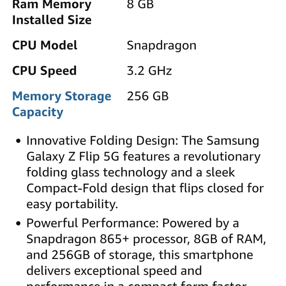 Samsung Foldable Phone - Black and Rose Gold